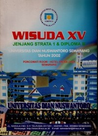 BUKU KENANG-KENANGAN WISUDA UDINUS KE-15