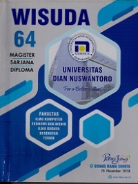 BUKU KENANG-KENANGAN WISUDA UDINUS KE-64