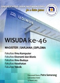 BUKU KENANG-KENANGAN WISUDA UDINUS KE-46