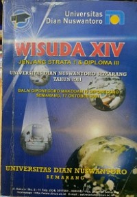 BUKU KENANG-KENANGAN WISUDA UDINUS KE-14