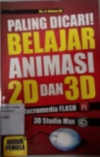 PALING DICARI BELAJAR ANIMASI 2D DAN 3D