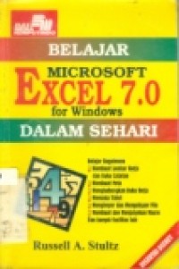 BELAJAR MICROSOFT EXCEL 7.0 FOR WINDOWS DLM SEHARI