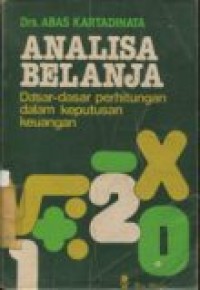 ANALISA BELANJA DASAR PERHITUNGAN KEUANGAN