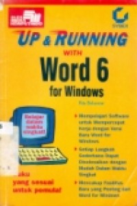 UP & RUNNING WITH WORD 6 FOR WINDOWS