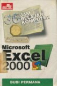 36 JAM BELAJAR KOMPUTER MICROSOFT EXCEL 2000