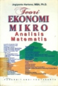 TEORI EKONOMI MIKRO ANALISIS MATEMATIS