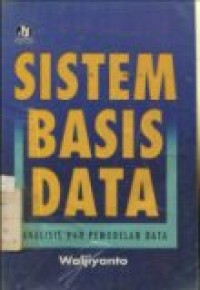 SISTEM BASIS DATA ANALISIS DAN PEMODELAN DATA