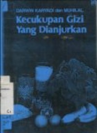 Kecukupan gizi yang dianjurkan