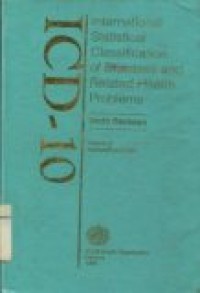 ICD-10 (International Statistical Classification of Diseases and Related Health Problems)vol 3