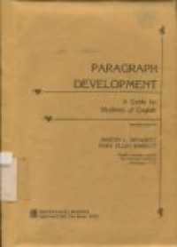 Paragraph Development : A guide for students of English