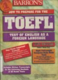 Barron's students' #1 choice : How to prepare for the TOEFL