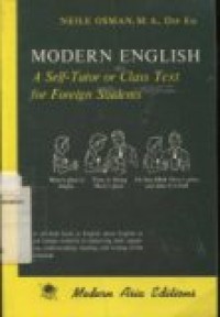 MODRN ENGLISH A SELF-TUTOR OR CLASS TEXT FOR FOREIGN STUDENTS