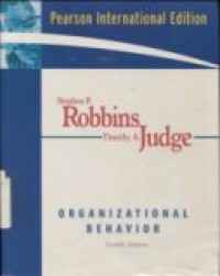 ORGANIZATIONAL BEHAVIOR ; PEARSON INTERNATIONAL EDITION.