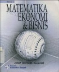 MATEMATIKA EKONOMI BUKU 1 ED.PERTAMA