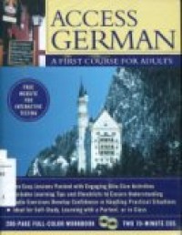 ACCESS GERMAN A FIRST COURSE FOR ADULTS