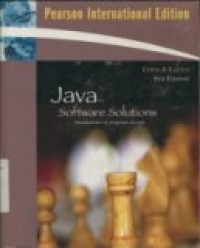 JAVA SOFTWARE SOLUTIONS FOUNDATIONS OF PROGRAM DESIGN