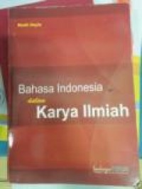 Bahasa Indonesia Dalam Karya Ilmiah